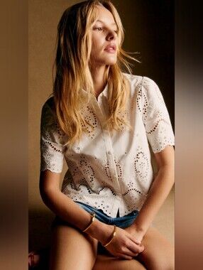 Sézane Elvira Blouse Ecru EU36